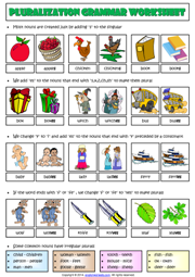 Plural Nouns ESL Printable Worksheets and Exercises